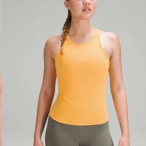 Lululemon Align Waist-Length Racerback Tank Top Mango Dream